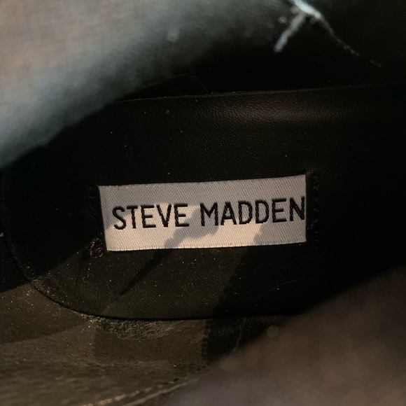 Steve Madden Black Suede Slouch Beacon Boots - EUC - Picture 8 of 8